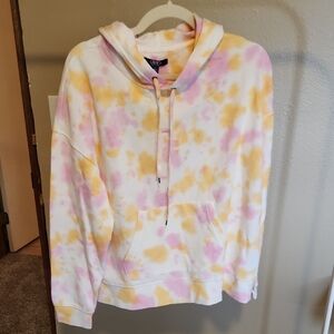 Chaps Orange Tie-Dye Hoodie